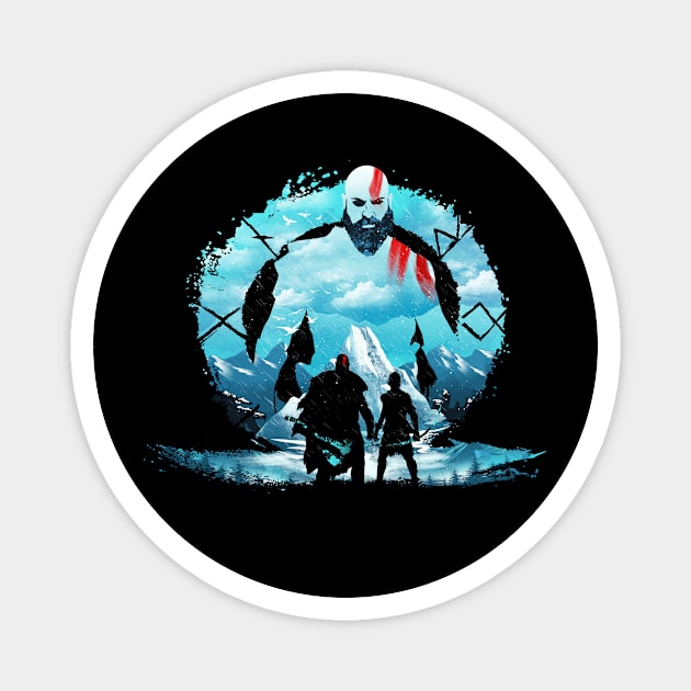 Kratos Landscape Magnet by DANDINGEROZZ